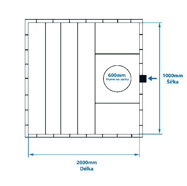 Jímka hranatá samonosná