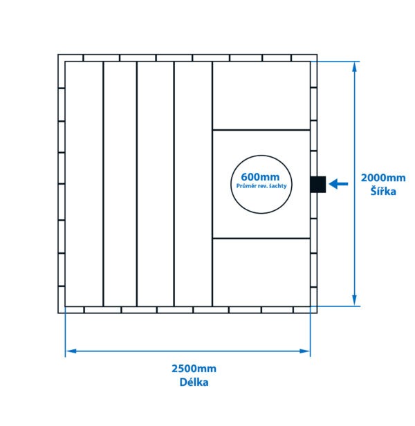 Dvouplášťová hranatá jímka