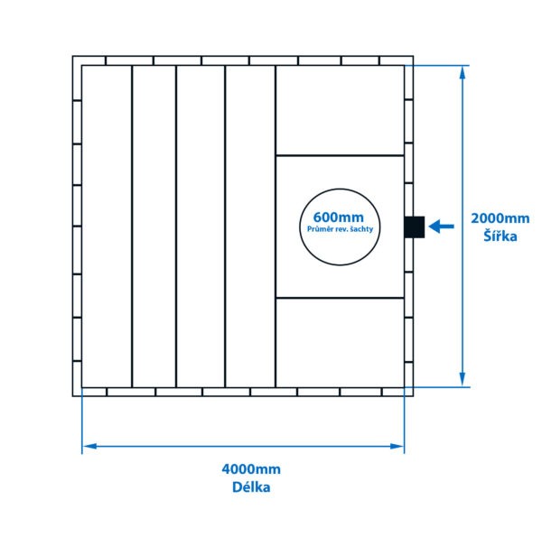 Jímka hranatá samonosná Jímka hranatá samonosná