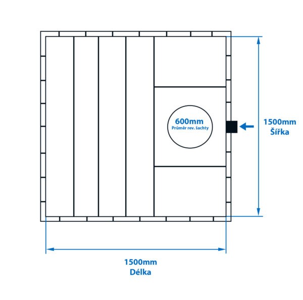 Jímka hranatá samonosná