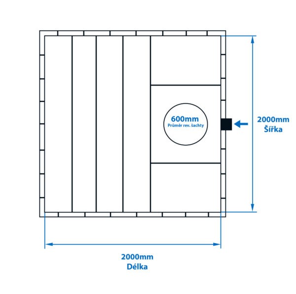 Jímka hranatá samonosná