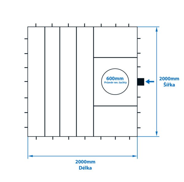 Hranatá jímka k obetonování