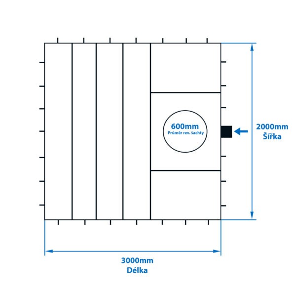 Hranatá jímka k obetonování