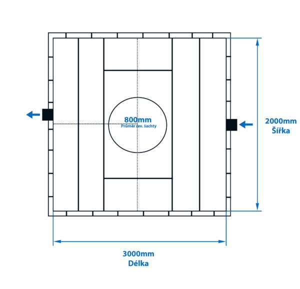Samonosný hranatý septik