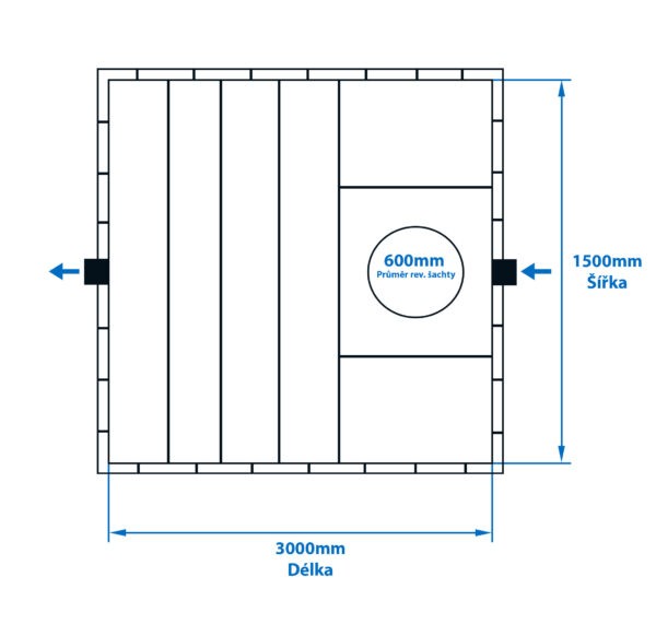 Hranatá nádrž samonosná