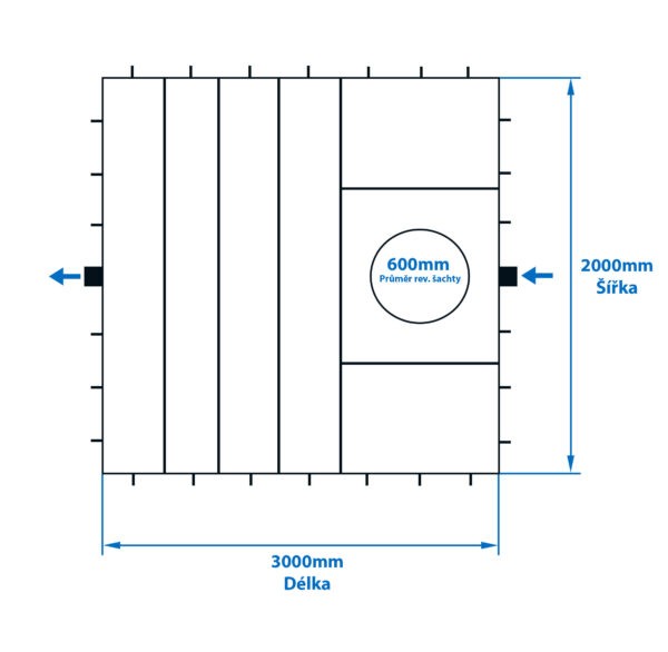 Hranatá nádrž k obetonování