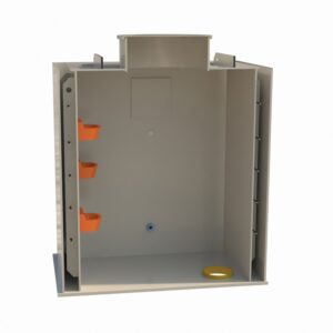 Dvouplášťová šachta na vrtanou studnu hranatá VSHD-3